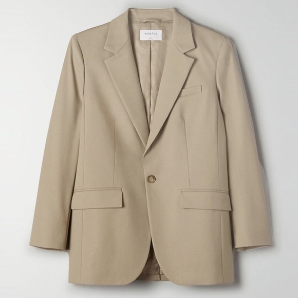 Aritzia Babaton Agency blazer, XXS, taupe beige - Picture 1 of 6